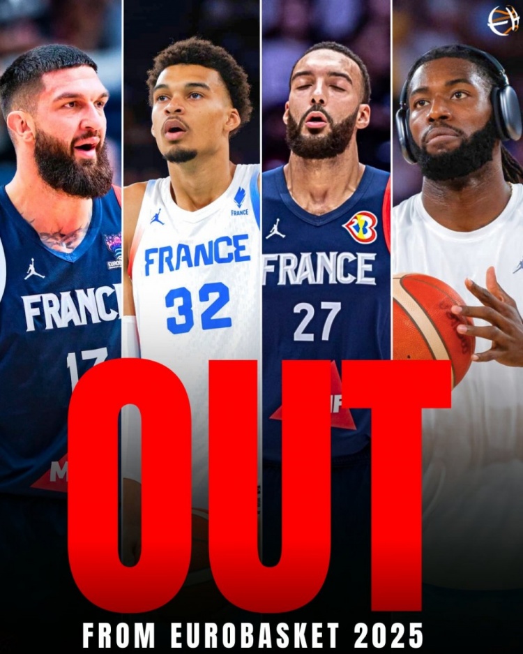 kaiyun-法国男篮内线轮转捉襟见肘 四大主力缺席仅余亚布塞莱萨尔苦撑