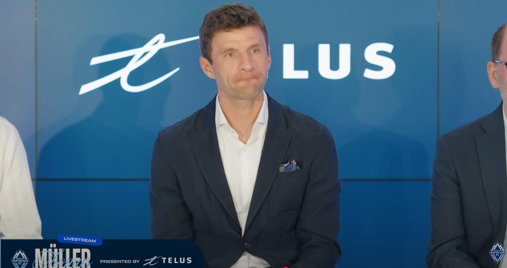 还是熟悉的味道，穆勒在昨日的温哥华发布会上模仿羊叫