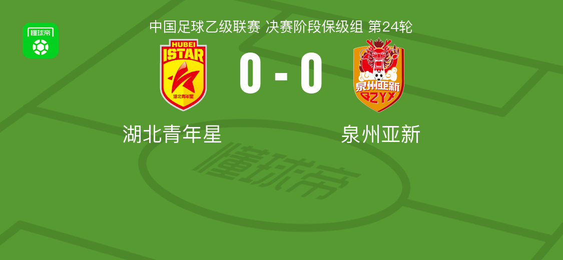开云体育APP-湖北青年星0-0泉州亚新，平分秋色